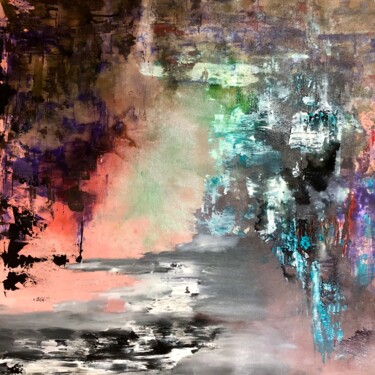 Painting titled "Light in the dark" by Atignas Art, Original Artwork, Acrylic