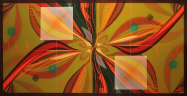 Painting titled "Faded Tulips" by Andrey Pingachev, Original Artwork, Acrylic
