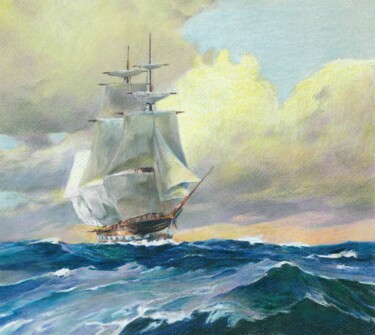 Σχέδιο με τίτλο "Copy of the paintin…" από Антон Гревцев, Αυθεντικά έργα τέχνης, Κοντέ