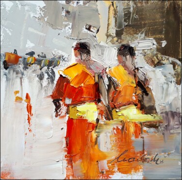Painting titled "Mnisi" by Kazimierz Mordarski, Original Artwork, Oil