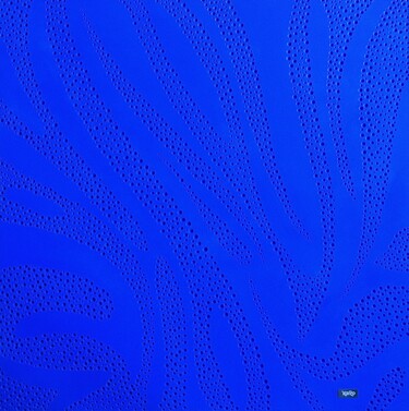 Pittura intitolato "BLUE REEF" da Xaro, Opera d'arte originale, Acrilico Montato su Pannello di legno