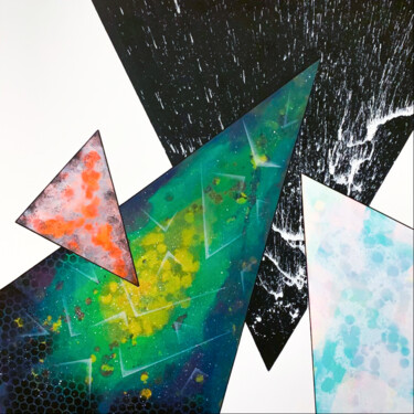 Peinture intitulée "Cosmic" par Julien Guénard, Œuvre d'art originale, Acrylique