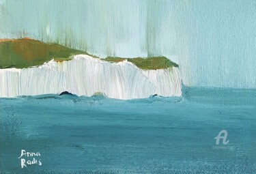 White Cliffs 제목이 "White Cliffs"인 미술작품 Anna Radis (Anna Radis Art)로, 원작, 아크릴