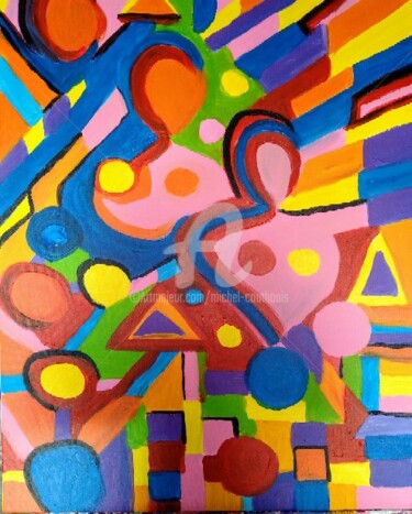 Peinture intitulée "Les ovaires" par Tomy, Œuvre d'art originale, Acrylique Monté sur Châssis en bois