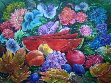Картина под названием "осенний натюрморт" - Sergiy Tsymbalov, Подлинное произведение искусства, Акрил