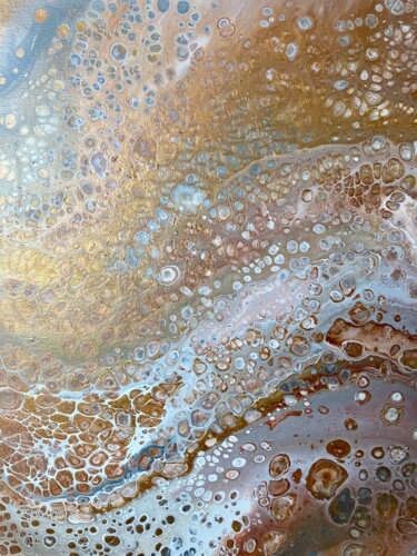 Peinture intitulée "Naissance de la ter…" par Isabelle Capron, Œuvre d'art originale, Acrylique Monté sur Châssis en bois