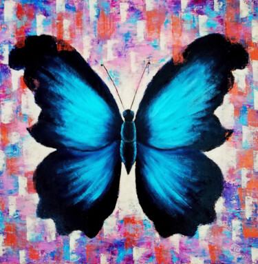 绘画 标题为“Butterfly - Being a…” 由Iryna Fedarava, 原创艺术品, 油 安装在木质担架架上