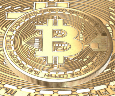 3D rendered illustration of Gold Bitcoin isolated Gold 绘画 标题为“3D rendered illustr…” 由Tony Rubino, 原创艺术品, 丙烯 安装在木质担架架上