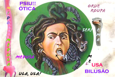 ME USA MEDUSA, MUSA! Arts numériques intitulée "ME USA MEDUSA, MUSA!" par Luís Roberval Sales (ROBERVAL SALES), Œuvre d'art originale, Photo mont…