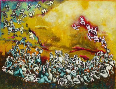 Peinture intitulée "Homogène 215" par Jean Francois Bottollier, Œuvre d'art originale, Acrylique