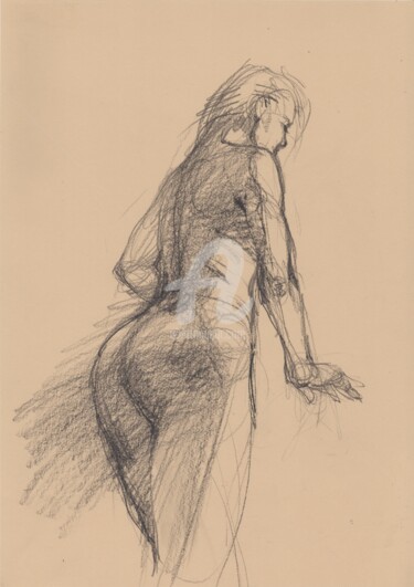 Nude Erotic Art Drawing 2021/05 Drawing titled "Nude Erotic Art Dra…" by Samira Yanushkova, Original Artwork, Pencil