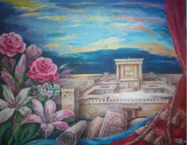 Temple of Solomon Painting titled "Temple of Solomon" by Sergiy Tsymbalov, Original Artwork, Acrylic