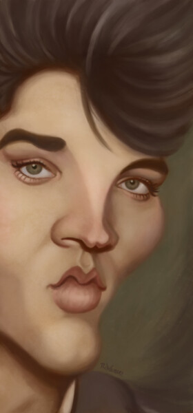 数字艺术 标题为“Elvis” 由Renato Wilmers, 原创艺术品, 数字油画