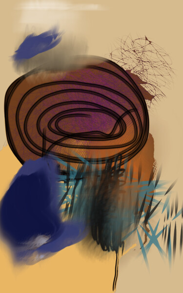 Digital Arts titled "Champignon..." by Jacky Patin, Original Artwork, Digital Painting
