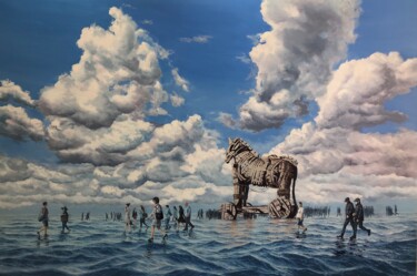 绘画 标题为“Black Door 14 from…” 由Garry Arzumanyan, 原创艺术品, 油