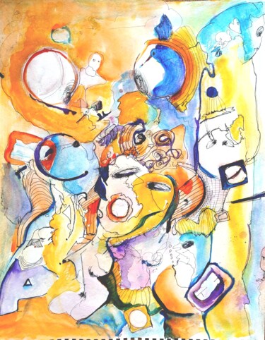 绘画 标题为“Life” 由Özlem Köroğlu, 原创艺术品, 水彩
