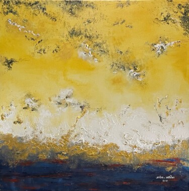Painting titled "Dooriyaan - distanc…" by Mallika Seth, Original Artwork, Acrylic