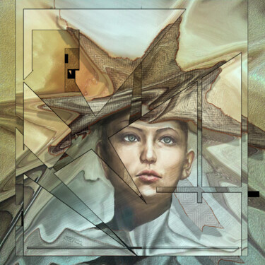 Digitale Kunst mit dem Titel "Johanna---LE1/48---…" von Carola Eleonore Thiele, Original-Kunstwerk, Digitale Malerei