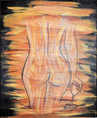 IVRESSE Peinture intitulée "IVRESSE" par Sandrine Guimberteau, Œuvre d'art originale, Acrylique Monté sur Châssis en bois