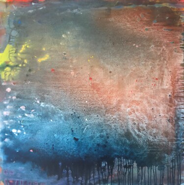 Malerei mit dem Titel "fluidité" von Jerome Legrand Aka Roy G Sfeir, Original-Kunstwerk, Acryl