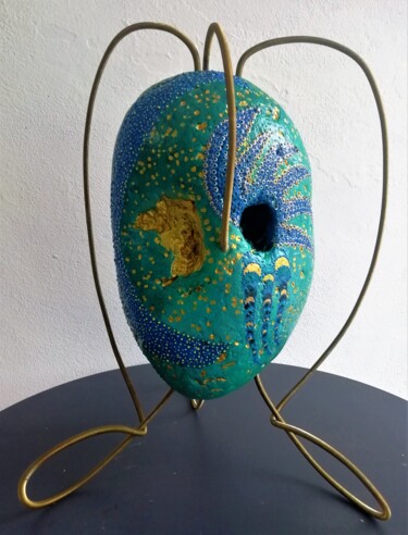 Sculpture intitulée "MASCARADE" par Flod, Œuvre d'art originale, Acrylique