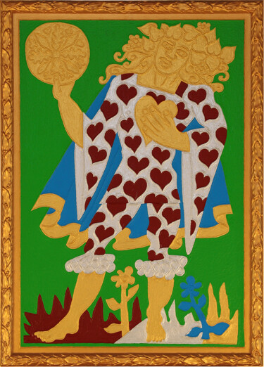 Peinture intitulée "Valet de Denier" par Marcel Mariono, Œuvre d'art originale, Acrylique