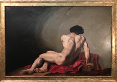 Patroclo di Jaques Louis David Painting titled "Patroclo di Jaques…" by Gianluca Conoscenti, Original Artwork, Oil