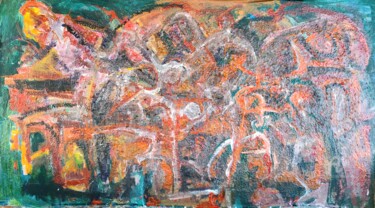 Painting titled "Abstract Image 1010" by Andrew Walaszek, Original Artwork, Acrylic