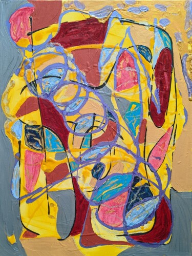 Peinture intitulée "Dichotomie" par Noëlle Matip, Œuvre d'art originale, Acrylique