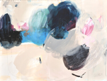 Painting titled "Peaceful Joy" by Mélissa Beaulieu, Original Artwork, Acrylic