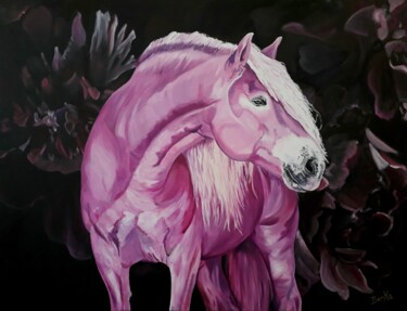 Peinture intitulée "Narcisse" par Benka, Œuvre d'art originale, Huile