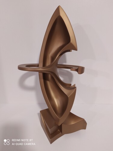 Скульптура под названием "abstract abstract" - Melor Verulidze, Подлинное произведение искусства, Дерево