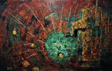 Route dans un tunnel dans une autre réalité 绘画 标题为“Route dans un tunne…” 由Michael Jiliak, 原创艺术品, 丙烯