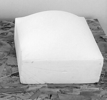 Sculpture intitulée "Volume Courbe O3" par Marcel Mariono, Œuvre d'art originale, Plâtre