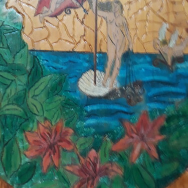 Sculpture titled "Venere" by Mary Sargent, Original Artwork, Wood