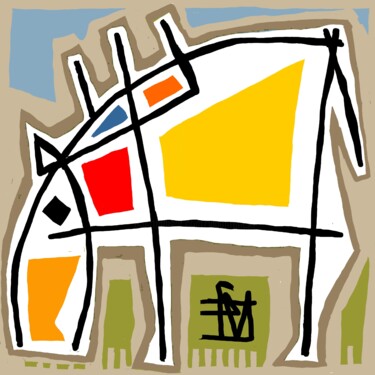 数字艺术 标题为“herbivore” 由Franck Vidal, 原创艺术品, 数字油画