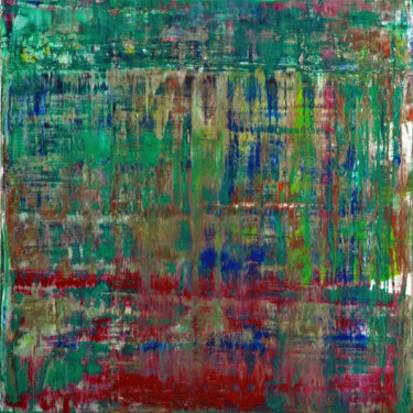 No. 1360_Cliff flow Malerei mit dem Titel "No. 1360_Cliff flow" von Guido Lötscher, Original-Kunstwerk, Öl Auf Keilrahmen aus Holz montiert