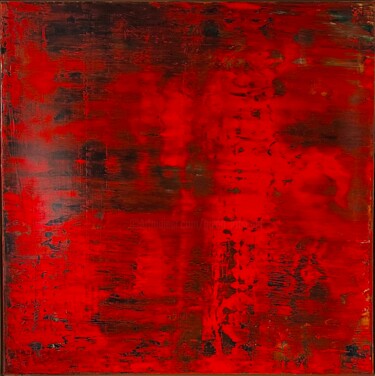 绘画 标题为“No. 1371_Untitled” 由Guido Lötscher, 原创艺术品, 油 安装在木质担架架上