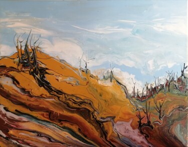 绘画 标题为“Parc yellowstone ap…” 由Lea Monnier Art, 原创艺术品, 丙烯