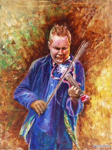 제목이 "Nigel Kennedy"인 미술작품 Wladimir Lewtschenko로, 원작, 기름