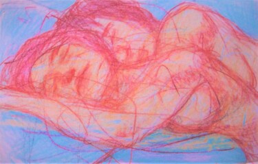 Desenho intitulada "Afterglow" por Edwin Loftus, Obras de arte originais, Pastel Montado em Outro painel rígido