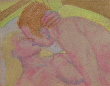 图画 标题为“Lovers 63” 由Edwin Loftus, 原创艺术品, 粉彩