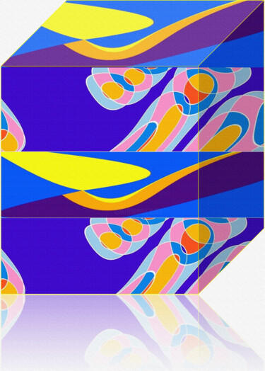 Digital Arts titled "Cores ao Cubo" by Antonio Guimaraes, Original Artwork, 3D Modeling