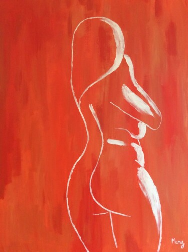 Peinture intitulée "Entrée dans la lumi…" par Many, Œuvre d'art originale, Acrylique
