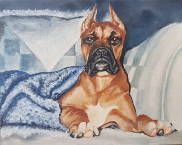 绘画 标题为“Bulldog” 由Nadezhda Brinke, 原创艺术品, 丙烯