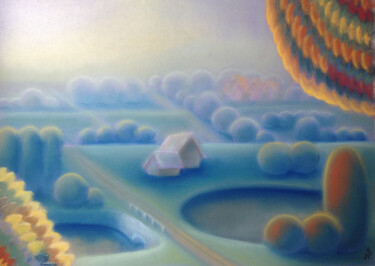 Ζωγραφική με τίτλο "July Morning (Июльс…" από Nina Samosudova, Αυθεντικά έργα τέχνης, Παστέλ