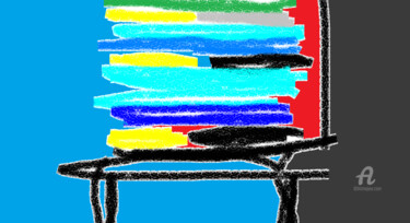 Arts numériques intitulée "Fortepian / Piano" par Małgorzata Ka, Œuvre d'art originale, Peinture numérique