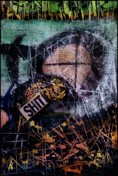 绘画 标题为“Shit” 由Alfio Catania Bruciovento, 原创艺术品, 油