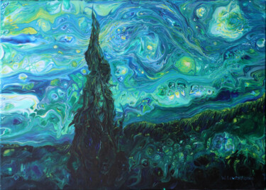 Peinture intitulée "Aus Liebe zu Van Go…" par Wladimir Lewtschenko, Œuvre d'art originale, Huile