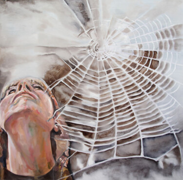 Painting titled ""Örüntü" pattern" by Nesrin Yılmaz, Original Artwork, Acrylic